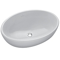 Раковина Villeroy & Boch Loop&friends 585х380, вкл. клапан с керамической крышкой 51510001
