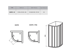 Душевой уголок Ravak Supernova SKKP6 1850x900x900 белый 32070100Z1