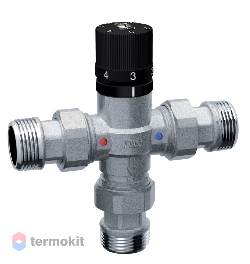 Far Термостатический смеситель 1/2", американки Tmax 95 °C