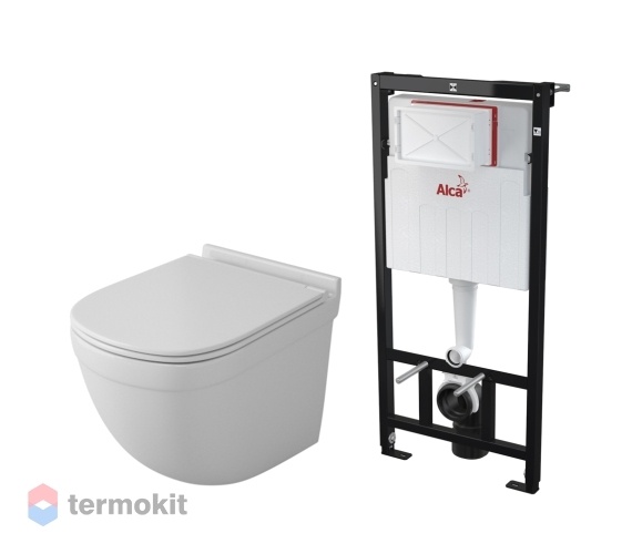 Система инсталляции с подвесным унитазом OWL 1975 OWLT190101 + Alcaplast AM101/1120-3:1 RUS