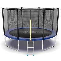 Батут с внешней сеткой и лестницей Evo Jump External 12ft (Blue)