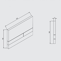 Клавиша смыва Jomo EXCLUSIVE 2.0 нержавеющая сталь 167-34003737-00 УЦЕНЕННЫЙ