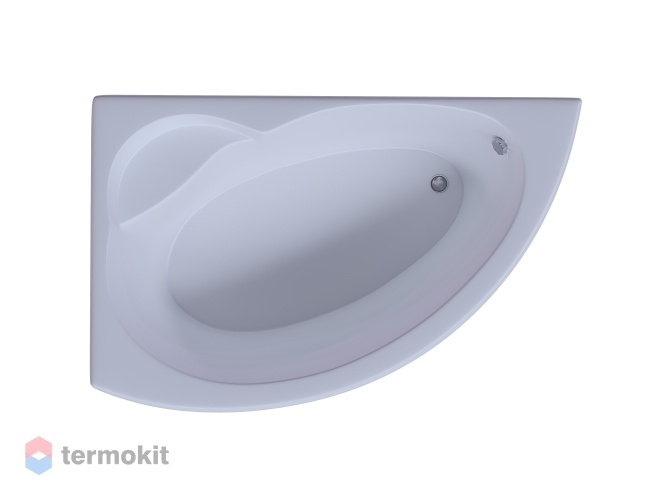 Акриловая ванна Акватек Аякс 1700х1000 с фронтальной панелью, вклееный каркас левая AYK170-0000085