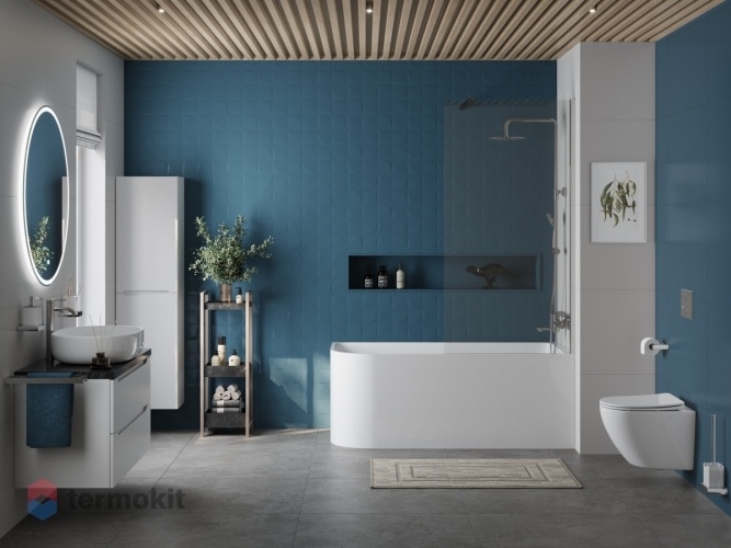 Акриловая ванна Cezares 1700x730 правая BB712-1700-730-R