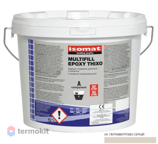 Затирка Isomat Multifill-Epoxy Thixo 04 Перламутрово-серый 3кг