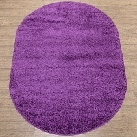 Ковёр Kitroom Фьюжн 60x110 овальный фиолетовый 44103