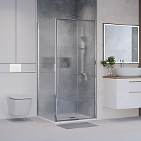 Душевой уголок Niagara Nova 1950x900x800 (шиншилла) хром NG-65-9CH-CH80-34