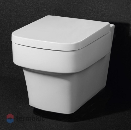 Унитаз подвесной BelBagno Janice P-trap с сиденьем микролифт BB124CH+BB124SC