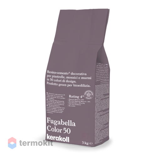 Затирка Kerakoll Fugabella Color полимерцементная 50 (3 кг мешок)