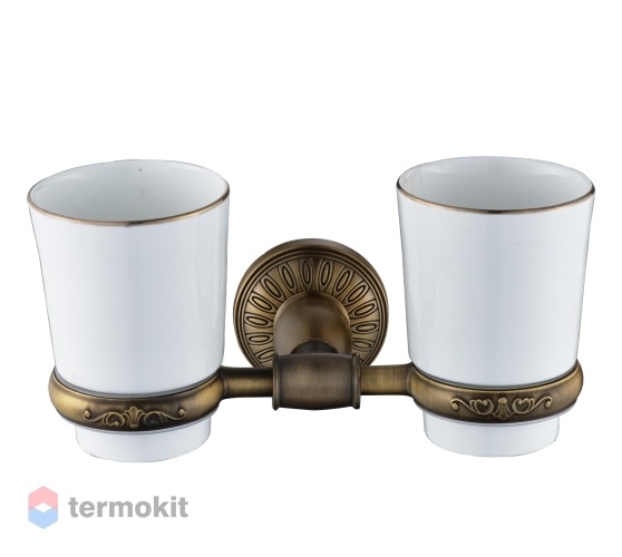 Держатель для двух стаканов Savol бронза S-006668C