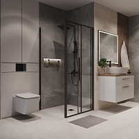 Душевой уголок Niagara Nova 1950x900x800 черный матовый NG-84-9AB-A80B-34