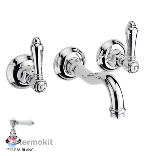 Встраиваемый смеситель для раковины Nicolazzi Petit Mont Blanc хром 1477CR78