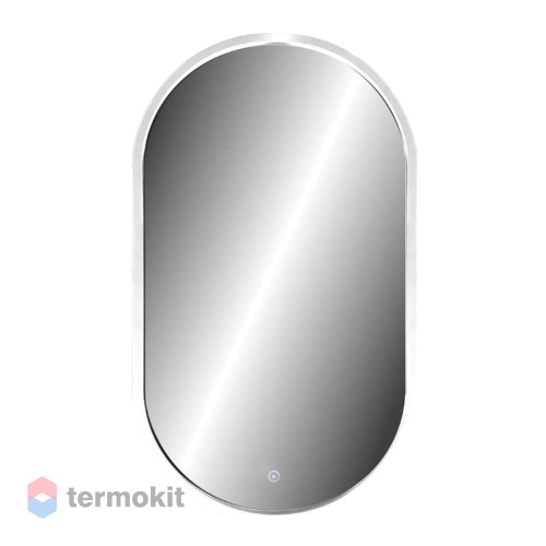 Зеркало Континент Prime standart 45 с подсветкой белый ЗЛП1099