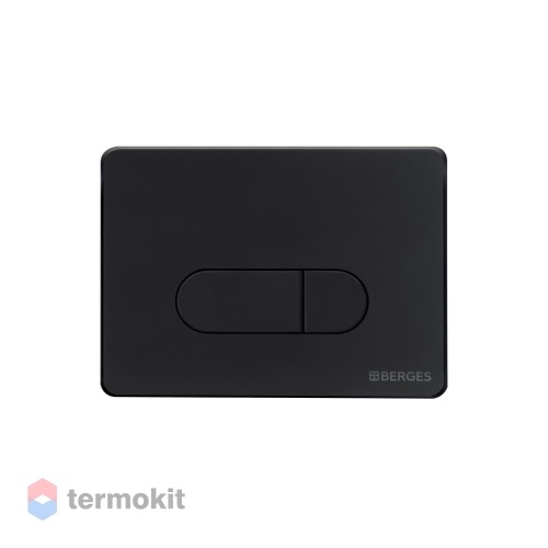 Клавиша смыва BERGES NOVUM D5 Soft Touch черная 040035