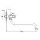 Смеситель для ванны и душа Solone JIK7-A102-A
