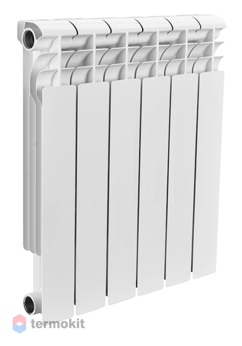 БиМеталлический радиатор Rommer Profi BM 500 \ 06 секций \ с боковым подключением