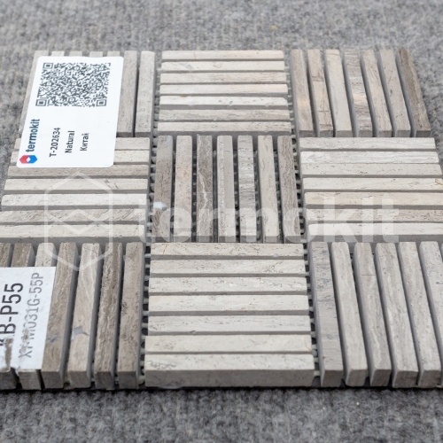 Мраморная мозаика Natural S-Linе KB-P55 (XY-M031G-55P) 30,5х30,5