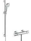 Душевая система Hansgrohe Croma Select S внешнего монтажа с термостатом и штангой 90 см 27014400