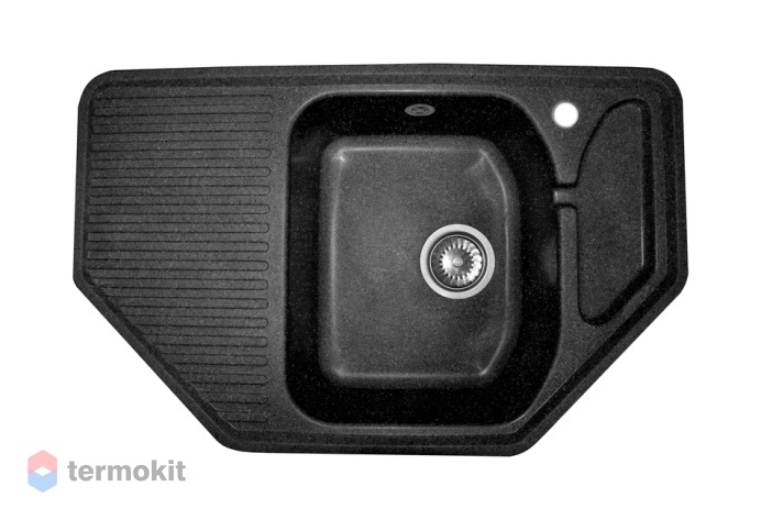 Мойка для кухни AquaGranitEx M-10 черный M-10 (308)