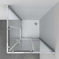 Душевой уголок Vincea Alpha 1900x800x800 хром (рифленое стекло) VSS-3AL800MT