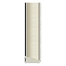 Зеркало в багетной раме EVOFORM DEFINITE FLOOR 109 белая кожа с хромом BY 6042
