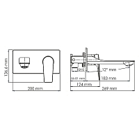 Встраиваемый смеситель для раковины WasserKRAFT Aisch золото матовое 5530 УЦЕНЕННЫЙ