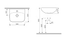 Раковина AM.PM Inspire 38 см C504811WH
