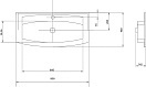 Раковина мебельная Aquaton Милан 80см 1A704431ML010