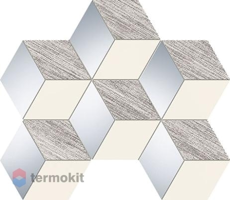Керамическая плитка Tubadzin Senza MS-grey hex мозаика 28,9x22,1