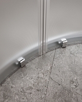 Душевой уголок Cezares Molveno 1950x1100x1100 (рифленое стекло) хром MOLVENO-R-22-80+30-P-Cr