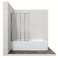 Душевая шторка на ванну Ambassador Bath Screens 1000x1400 хром 16041111L