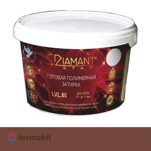 Затирка Диамант полимерная Diamant Star 814 каштан (2 кг)