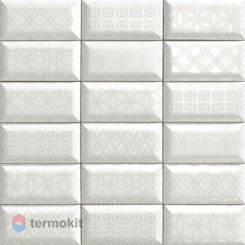 Керамическая плитка Mainzu Bumpy Luxor White (Mix без подбора) Настенная 10х20