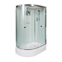 Душевая кабина Deto D 120x80 Хром (рифленое стекло) D272S R