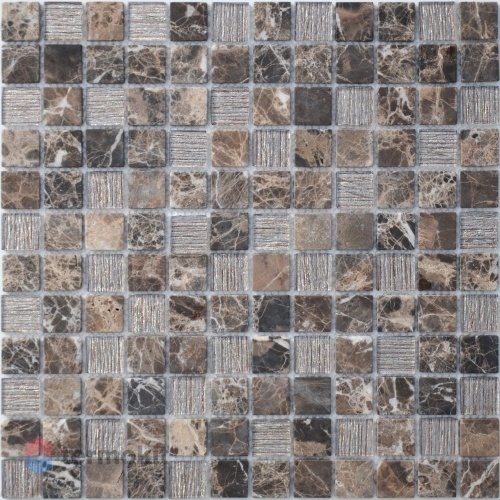 Мозаика Caramelle Mosaic Silk Way Coffee Jute (2,3x2,3) 29,8x29,8