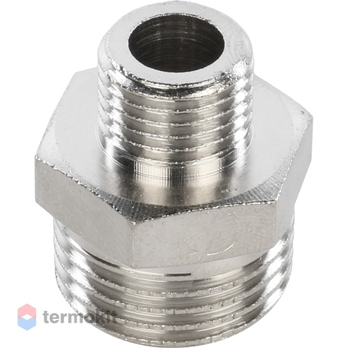 STOUT Ниппель переходной НН 1/2" x 1/4" никелированный