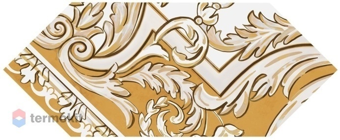Керамическая плитка Kerama Marazzi Алмаш HGD/B515/35000 декор 4 желтый глянцевый 14х34