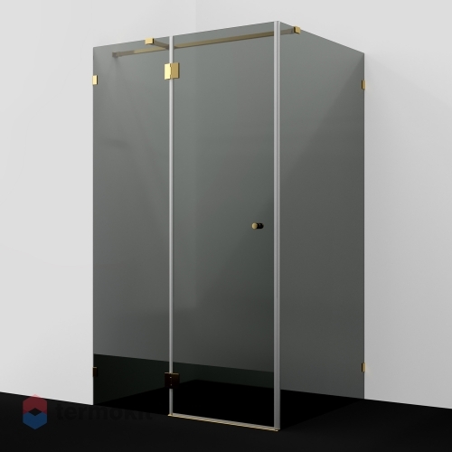 Душевой уголок Wasserkraft Ems 76H 2000x1200x1000 (тонированное стекло) золото 76H10-TG