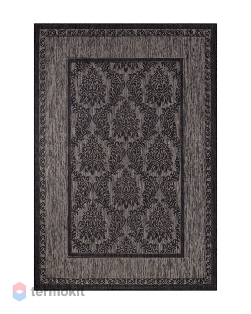 Ковёр Merinos Vegas 120x170 прямоугольный тёмно-серый/чёрный S001
