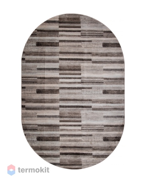 Ковёр Merinos Valencia Deluxe 150x230 овальный тёмно-бежевый/коричневый D973