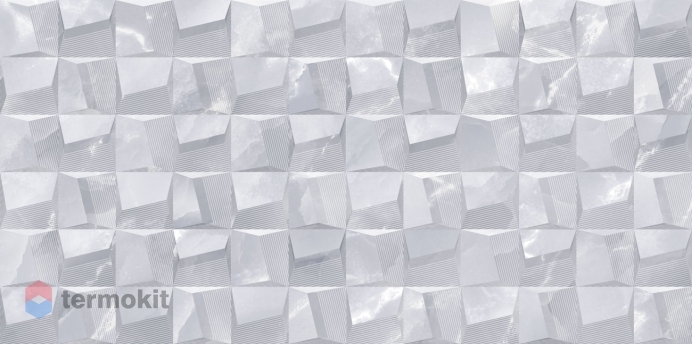 Керамическая плитка Alma Ceramica Grigio TWU09GRG727 рельефная настенная 24,9х50