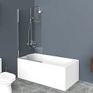Душевая шторка на ванну BelBagno UNO 750х1500 хром UNO-V-1-75/150-C-Cr