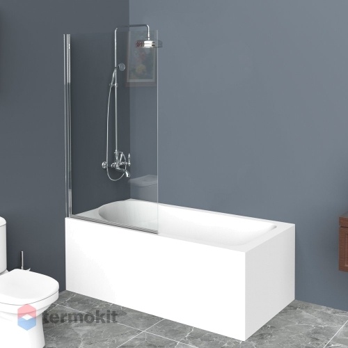 Душевая шторка на ванну BelBagno UNO 750х1500 хром UNO-V-1-75/150-C-Cr