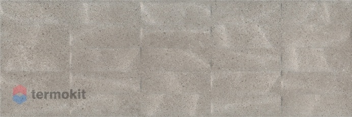 Керамическая плитка Kerama Marazzi Безана серый структура обрезной 12152R настенная 25х75