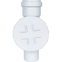 STOUT Ревизия с круглой крышкой канализационная бесшумная D 58