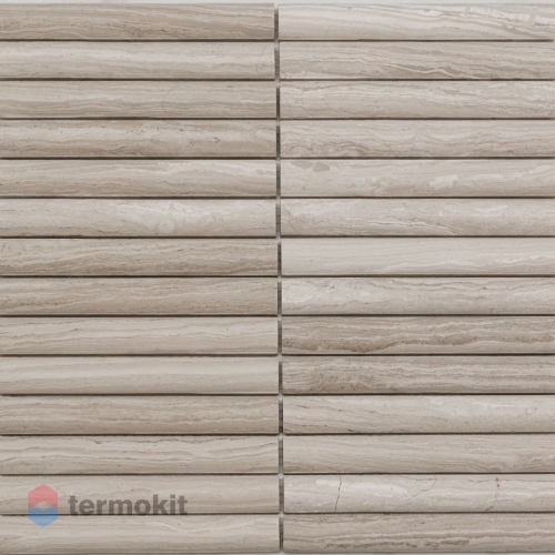 Мозаика Pixmosaic PIX348  White Wooden,Convex (20х151) 30х30,5