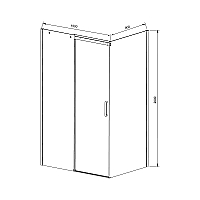 Душевой уголок Vincea Dice 2000x1500x900 хром VSR-4D9015CL