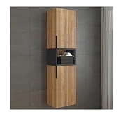 Шкаф-колонна Comforty Штутгарт-40 подвесной дуб тёмно-коричневый 00004151544