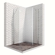 Душевой уголок Ambassador Diamond 2000x1000x1000 хром левая 12011112L