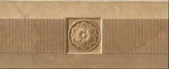 Керамическая плитка Gardenia Orchidea Lirica 67336 Listello Rilievo Crema бордюр 9,5х25